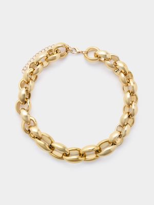 Women's Gold Chunky Link Necklace