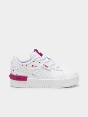 Junior Infants Puma Jada Stars White/Purple Sneakers