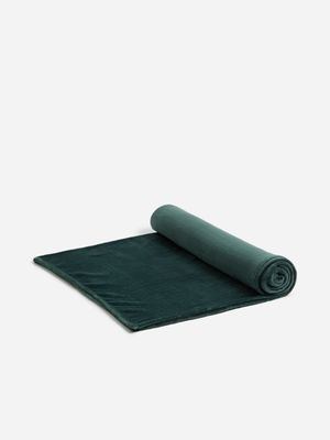 Jet Home Jungle Green Fleece Blanket 150x180