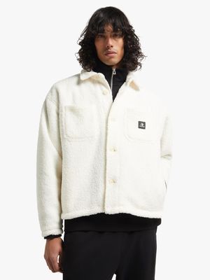 Converse Men's Sherpa Seasonal Egret Jacket