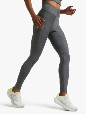 Womens TS-ACTV8 Hyper Squat Proof Grey Melange Tights