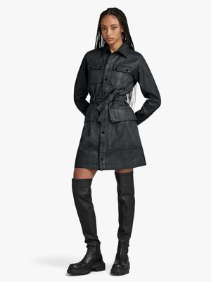 G-Star Women's Denim Black Utility Dress