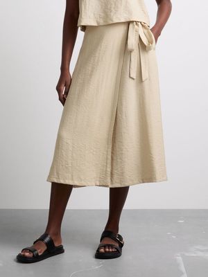 Women's Canvas Co-ord Flared Wrap Skirt