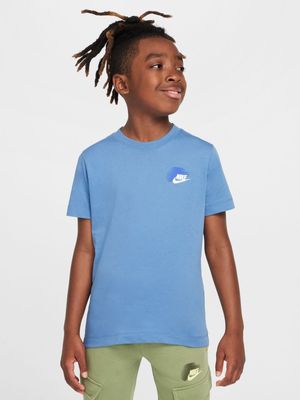 Boys Nike Sportswear Graphic Blue Tee