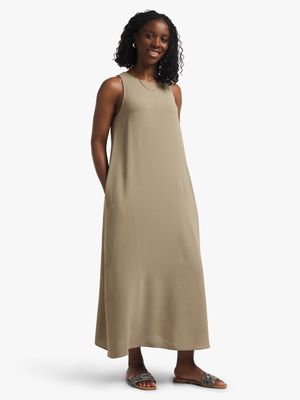 Women's Fatigue Trapeze Maxi Dress