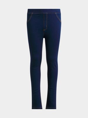 Jet Younger Girls Indigo Jeggings