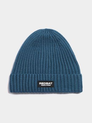 Redbat Dark Teal Ribbed Beanie Acrylic Hat