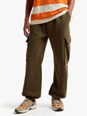 Men's Fatigue Cargo Fleece Jogger Pants