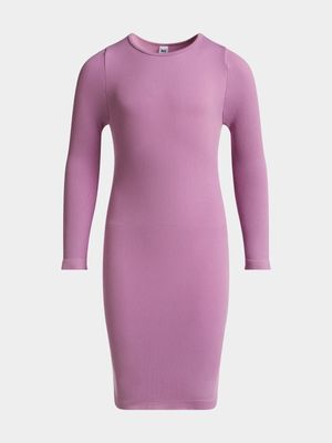 Jet Older Girls Blush Seamless Long Sleeve Dress