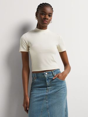 Y&G Rib Round Neck T-shirt