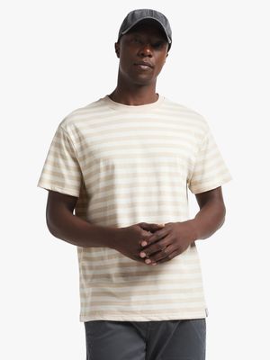 Jet Men's Stone/Ecru Stripe T-Shirt