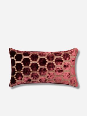 Designers Guild Manipur Garnet Scatter Cushion Burgundy 40x70cm