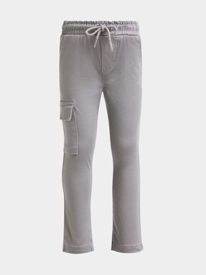 Jet Younger Boys Grey Utility Cargo Pants