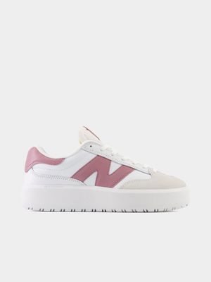 New Balance Women's CT302 White/Pink Sneaker