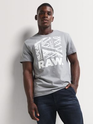 G-Star Men's Raw Constructions Grey T-Shirt