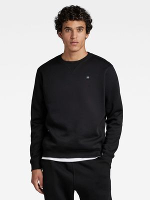 G-Star Men's Premium Core Crew Black Sweat Top