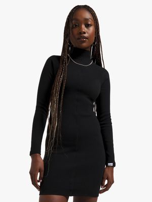 Redbat Classic Women's Black Bodycon Dress