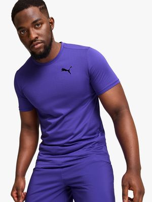 Mens Puma Favorite Blaster Blue Training Tee