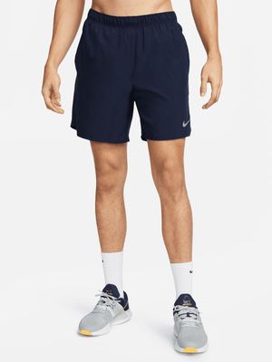 Mens Nike Dri-Fit Challenger 7 Inch 2-In-1 Navy Running Shorts