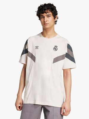 Mens adidas Real Madrid Originals Grey Tee