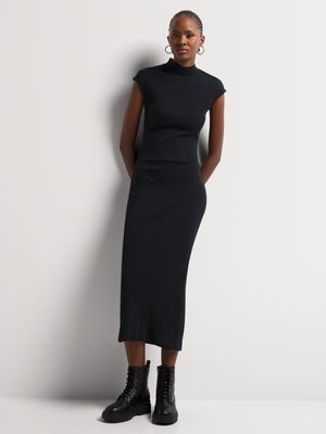 Y&G Rib Cap Sleeve Column Dress