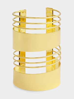 Statement Gold Tone Wrist Cuff