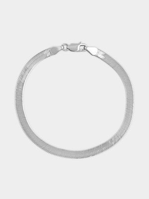 Sterling Silver Herringbone Bracelet