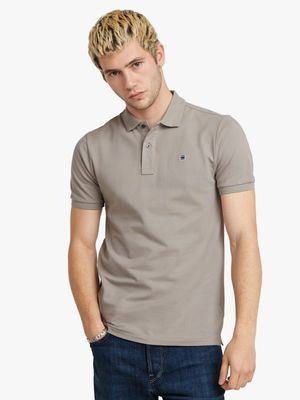 G-Star Men's Dunda Slim Khaki Polo Shirt