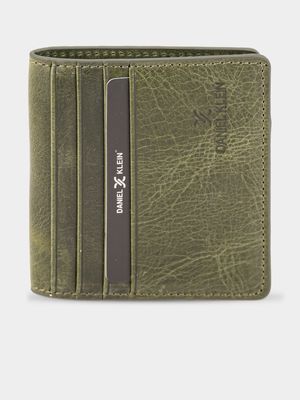 Daniel Klein Green Leather Wallet