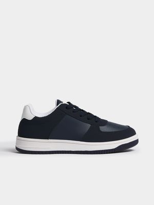 Jet Older Boys Navy Court Sneakers