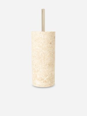 Beige Marble Toilet Brush