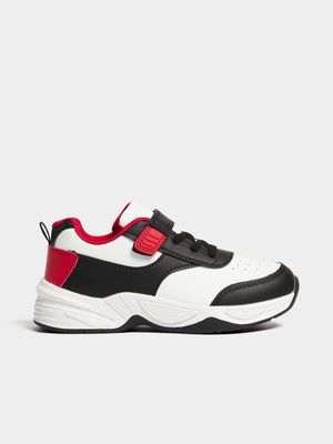 Jet Older Boys White/Red Sneakers