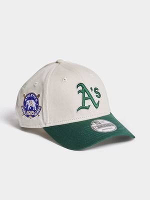 New Era Unisex 9FORTY World Series Oakland A's Beige/Green Cap