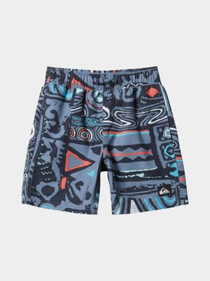 Boy's Quiksilver Blue Everyday Heritage 12 Volley Shorts