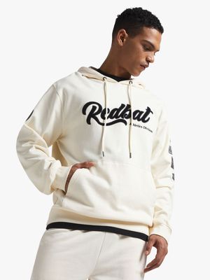 Redbat Athletics Men's Ecru Hoodie