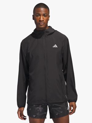 Mens adidas Run It Black Jacket