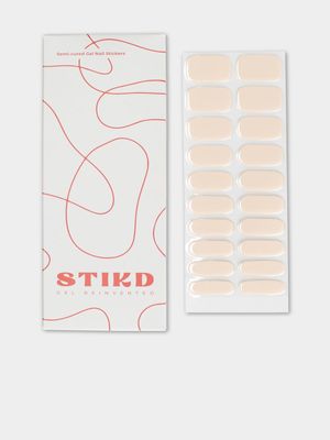 STIKD Cream Semi Cured Gel Nail Stickers