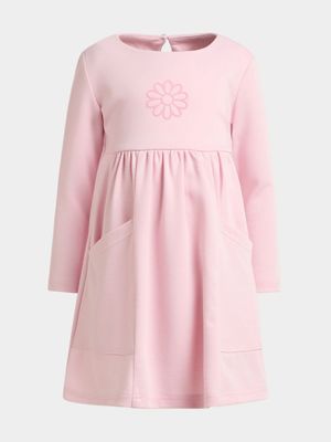 Younger Girl's Pink Empire Dress