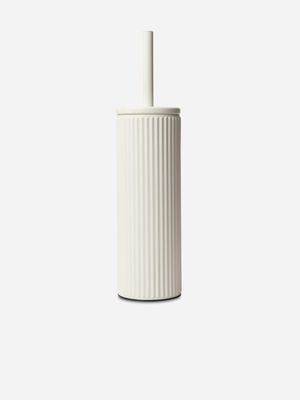 Fluted Toilet Brush White