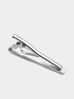 Men's Markham Chevron Silver Tie Clip