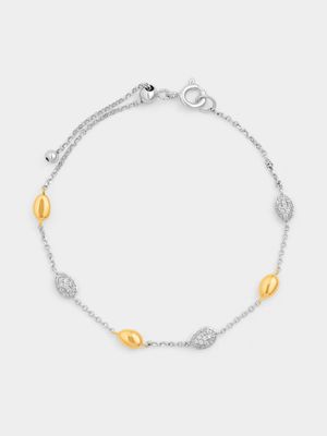 Chete 925 & CZ TT Molton Stations Bracelet