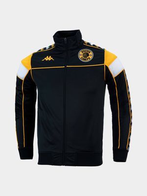 Mens Kappa Kaizer Chiefs 222 Banda Merez Am Black/Yellow Jacket