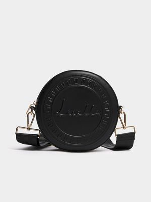 Luella Debossed Logo Circle Bag