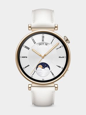 Huawei Watch GT 4 - 41MM White Leather Strap Smart Watch