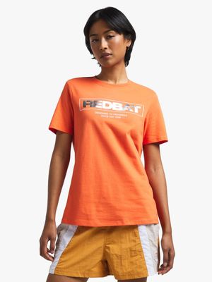 Redbat Women's Orange Graphic T-Shirt