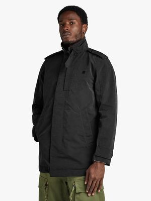 G-Star Men's Garber 3 in 1 Transeasonal Black Trench Coat