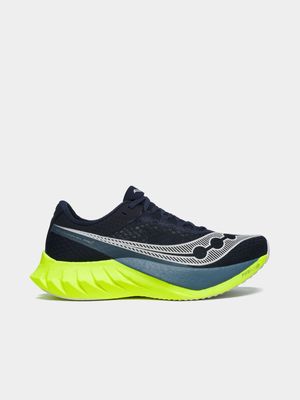 Mens Saucony Endorphin Pro 4 Navy/Citron Running Shoes