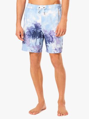 Men's Oakley Blue Canary Palms Surfing RC 18 Beachshorts