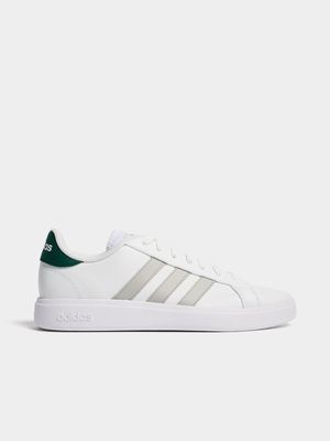 Mens adidas Grand Court Base 2.0 White/Green Sneaker