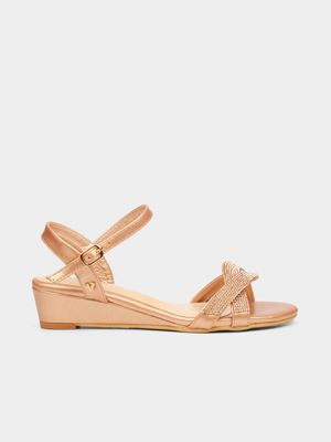 Women's Butterfly Feet Gold Kirstie 1 Wedges